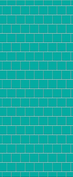 Blue Large Squares Acrylic Shower Wall Panel 2440mm x 1220mm (3mm Thick) - CladdTech
