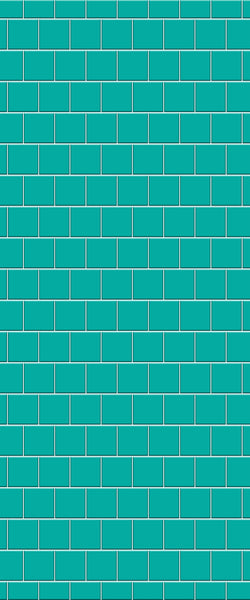 Blue Large Squares Acrylic Shower Wall Panel 2440mm x 1220mm (3mm Thick) - CladdTech