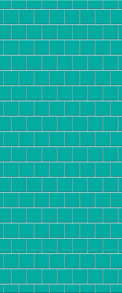 Blue Large Squares Acrylic Shower Wall Panel 2440mm x 1220mm (3mm Thick) - CladdTech