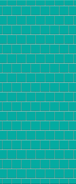 Blue Large Squares Acrylic Shower Wall Panel 2440mm x 1220mm (3mm Thick) - CladdTech