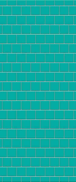 Blue Large Squares Acrylic Shower Wall Panel 2440mm x 1220mm (3mm Thick) - CladdTech