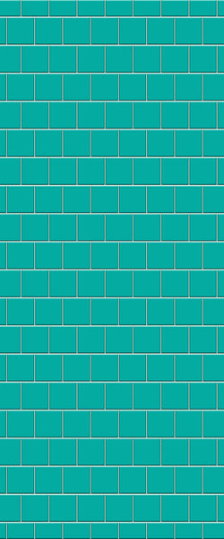 Blue Large Squares Acrylic Shower Wall Panel 2440mm x 1220mm (3mm Thick) - CladdTech