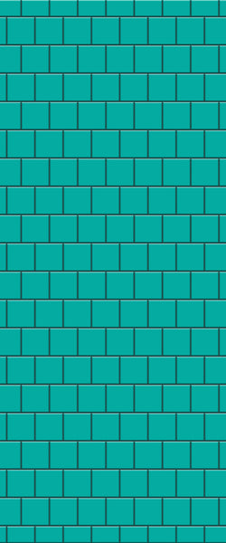 Blue Large Squares Acrylic Shower Wall Panel 2440mm x 1220mm (3mm Thick) - CladdTech