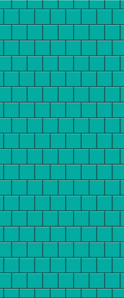 Blue Large Squares Acrylic Shower Wall Panel 2440mm x 1220mm (3mm Thick) - CladdTech