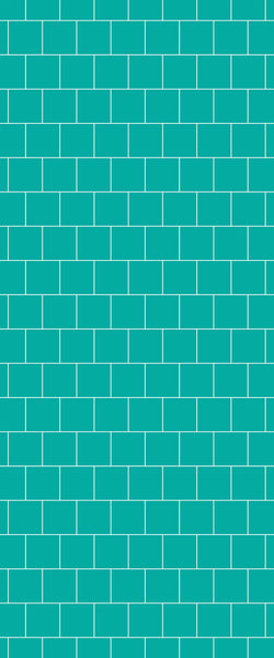 Blue Large Squares Acrylic Shower Wall Panel 2440mm x 1220mm (3mm Thick) - CladdTech