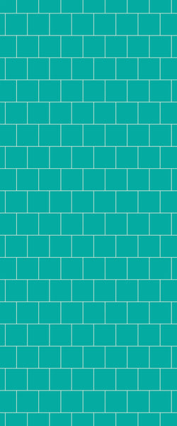 Blue Large Squares Acrylic Shower Wall Panel 2440mm x 1220mm (3mm Thick) - CladdTech
