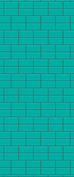 Blue Brickbond Acrylic Shower Wall Panel 2440mm x 1220mm (3mm Thick) - CladdTech