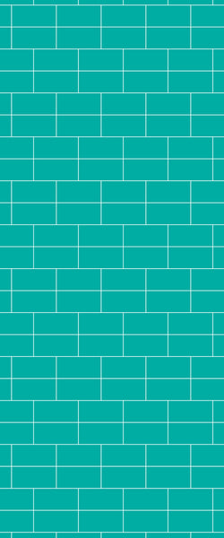 Blue Brickbond Acrylic Shower Wall Panel 2440mm x 1220mm (3mm Thick) - CladdTech