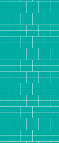 Blue Brickbond Acrylic Shower Wall Panel 2440mm x 1220mm (3mm Thick) - CladdTech