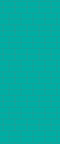 Blue Brickbond Acrylic Shower Wall Panel 2440mm x 1220mm (3mm Thick) - CladdTech