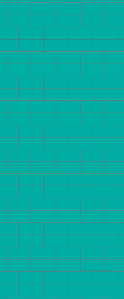 Blue Brickbond Acrylic Shower Wall Panel 2440mm x 1220mm (3mm Thick) - CladdTech