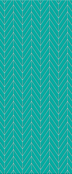 Blue Chevron Acrylic Shower Wall Panel 2440mm x 1220mm (3mm Thick) - CladdTech