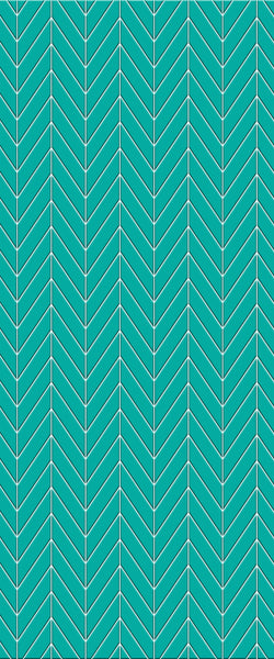 Blue Chevron Acrylic Shower Wall Panel 2440mm x 1220mm (3mm Thick) - CladdTech