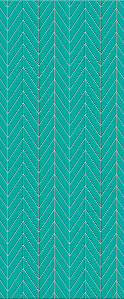 Blue Chevron Acrylic Shower Wall Panel 2440mm x 1220mm (3mm Thick) - CladdTech