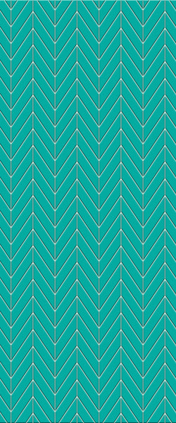 Blue Chevron Acrylic Shower Wall Panel 2440mm x 1220mm (3mm Thick) - CladdTech