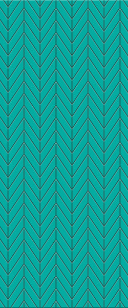 Blue Chevron Acrylic Shower Wall Panel 2440mm x 1220mm (3mm Thick) - CladdTech