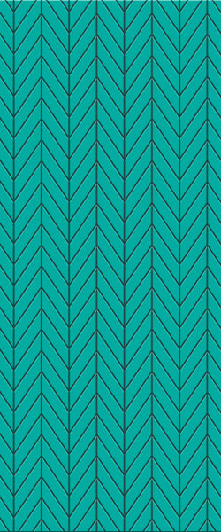 Blue Chevron Acrylic Shower Wall Panel 2440mm x 1220mm (3mm Thick) - CladdTech