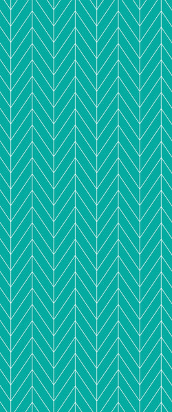 Blue Chevron Acrylic Shower Wall Panel 2440mm x 1220mm (3mm Thick) - CladdTech