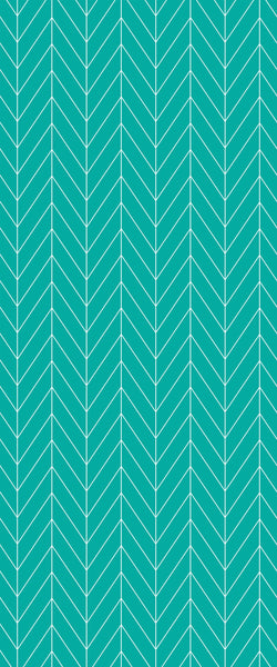 Blue Chevron Acrylic Shower Wall Panel 2440mm x 1220mm (3mm Thick) - CladdTech