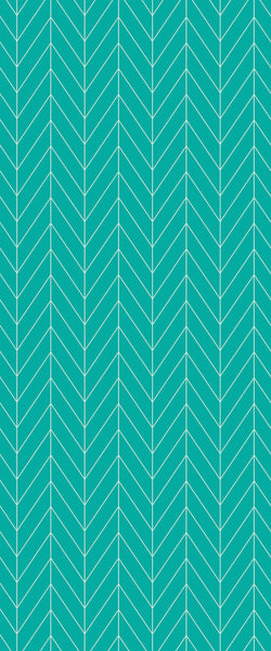 Blue Chevron Acrylic Shower Wall Panel 2440mm x 1220mm (3mm Thick) - CladdTech
