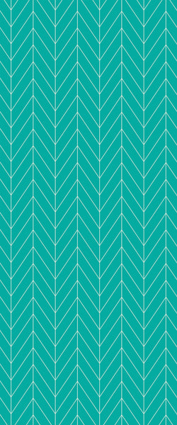 Blue Chevron Acrylic Shower Wall Panel 2440mm x 1220mm (3mm Thick) - CladdTech