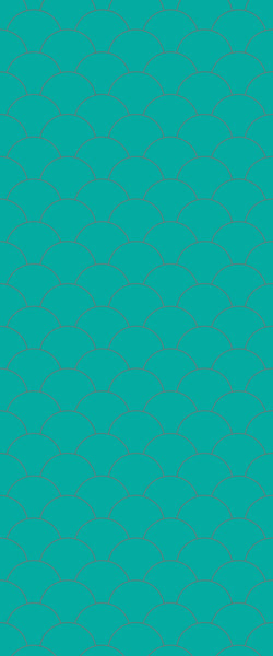 Blue Fishscales Acrylic Shower Wall Panel 2440mm x 1220mm (3mm Thick) - CladdTech