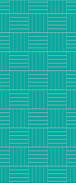 Blue Mosaic Acrylic Shower Wall Panel 2440mm x 1220mm (3mm Thick) - CladdTech
