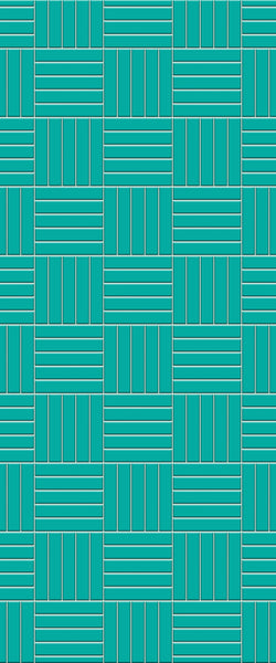 Blue Mosaic Acrylic Shower Wall Panel 2440mm x 1220mm (3mm Thick) - CladdTech