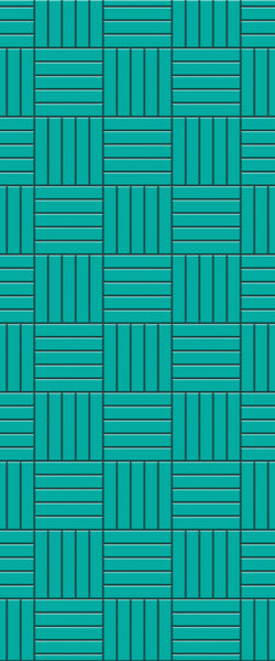 Blue Mosaic Acrylic Shower Wall Panel 2440mm x 1220mm (3mm Thick) - CladdTech