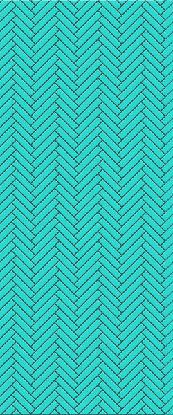 Blue Single Herringbone Tile Acrylic Shower Wall Panel 2440mm x 1220mm (3mm Thick) - CladdTech
