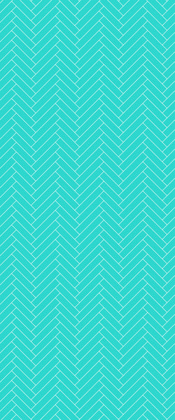 Blue Single Herringbone Tile Acrylic Shower Wall Panel 2440mm x 1220mm (3mm Thick) - CladdTech