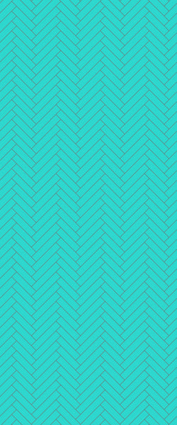 Blue Single Herringbone Tile Acrylic Shower Wall Panel 2440mm x 1220mm (3mm Thick) - CladdTech