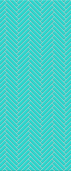 Blue Double Herringbone Tile Acrylic Shower Wall Panel 2440mm x 1220mm (3mm Thick) - CladdTech