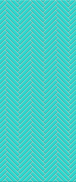 Blue Double Herringbone Tile Acrylic Shower Wall Panel 2440mm x 1220mm (3mm Thick) - CladdTech