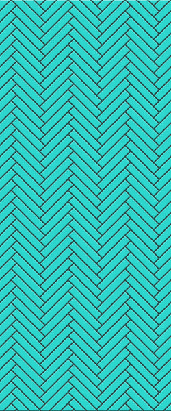 Blue Double Herringbone Tile Acrylic Shower Wall Panel 2440mm x 1220mm (3mm Thick) - CladdTech