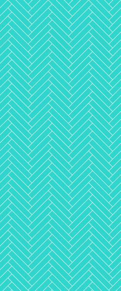 Blue Double Herringbone Tile Acrylic Shower Wall Panel 2440mm x 1220mm (3mm Thick) - CladdTech