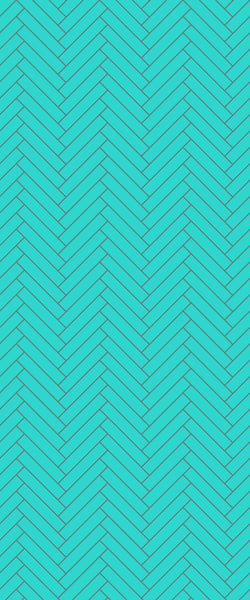 Blue Double Herringbone Tile Acrylic Shower Wall Panel 2440mm x 1220mm (3mm Thick) - CladdTech