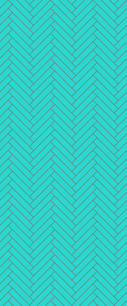 Blue Double Herringbone Tile Acrylic Shower Wall Panel 2440mm x 1220mm (3mm Thick) - CladdTech