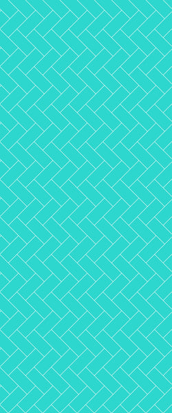 Blue Diagonal Herringbone Tile Acrylic Shower Wall Panel 2440mm x 1220mm (3mm Thick) - CladdTech