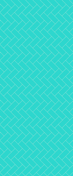 Blue Diagonal Herringbone Tile Acrylic Shower Wall Panel 2440mm x 1220mm (3mm Thick) - CladdTech
