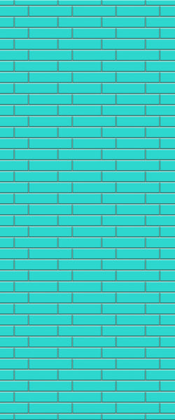 Blue Brickslips Acrylic Shower Wall Panel 2440mm x 1220mm (3mm Thick) - CladdTech