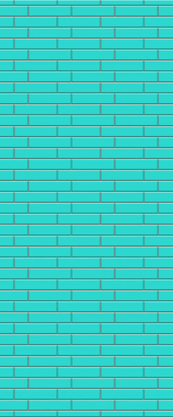 Blue Brickslips Acrylic Shower Wall Panel 2440mm x 1220mm (3mm Thick) - CladdTech