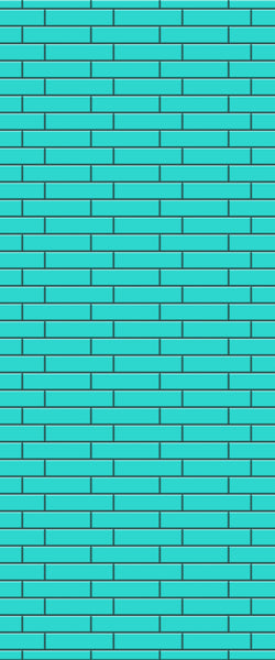 Blue Brickslips Acrylic Shower Wall Panel 2440mm x 1220mm (3mm Thick) - CladdTech