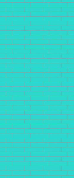 Blue Brickslips Acrylic Shower Wall Panel 2440mm x 1220mm (3mm Thick) - CladdTech