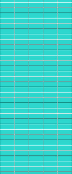 Blue Horizontal Block Acrylic Shower Wall Panel 2440mm x 1220mm (3mm Thick)