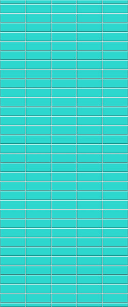 Blue Horizontal Block Acrylic Shower Wall Panel 2440mm x 1220mm (3mm Thick)