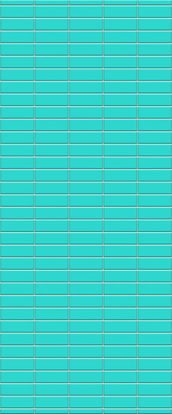 Blue Horizontal Block Acrylic Shower Wall Panel 2440mm x 1220mm (3mm Thick)