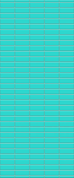 Blue Horizontal Block Acrylic Shower Wall Panel 2440mm x 1220mm (3mm Thick)