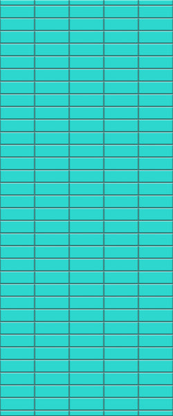 Blue Horizontal Block Acrylic Shower Wall Panel 2440mm x 1220mm (3mm Thick)