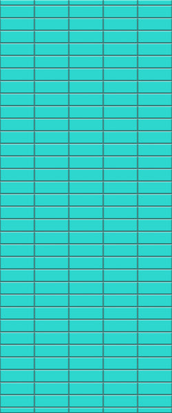 Blue Horizontal Block Acrylic Shower Wall Panel 2440mm x 1220mm (3mm Thick)